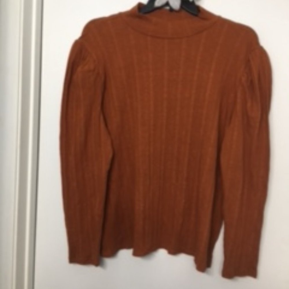 (NEW) a.n.a - Copper Crew Neck Long Sleeve Top - Size 2X